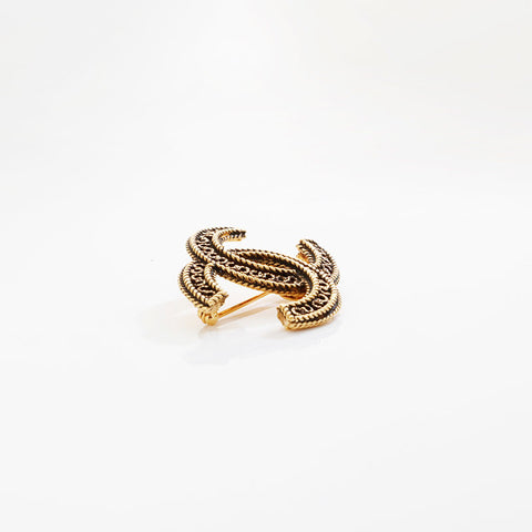 CHANEL Mini COCO Mark Brooch gold WS21521