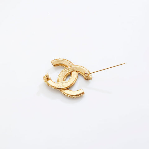 CHANEL Mini COCO Mark Brooch gold WS21521