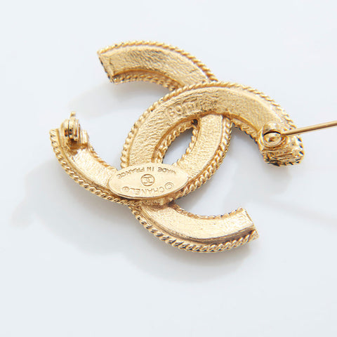 CHANEL Mini COCO Mark Brooch gold WS21521
