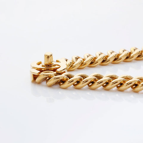 CHANEL Turnlock COCO Mark Choker 95A 1995 Necklace gold WS21523