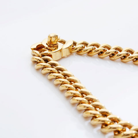 CHANEL Turnlock COCO Mark Choker 95A 1995 Necklace gold WS21523