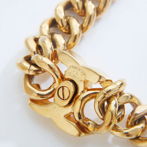 CHANEL Turnlock COCO Mark Choker 95A 1995 Necklace gold WS21523