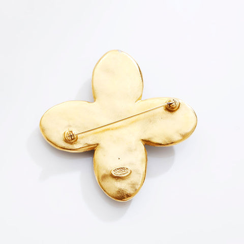 CHANEL COCO Mark Stone 95A Brooch blue WS21528