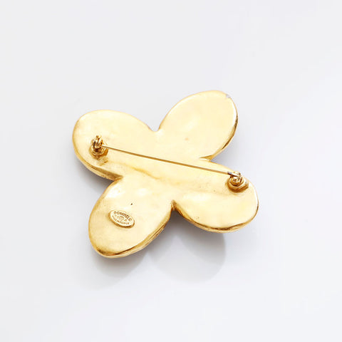 CHANEL COCO Mark Stone 95A Brooch blue WS21528