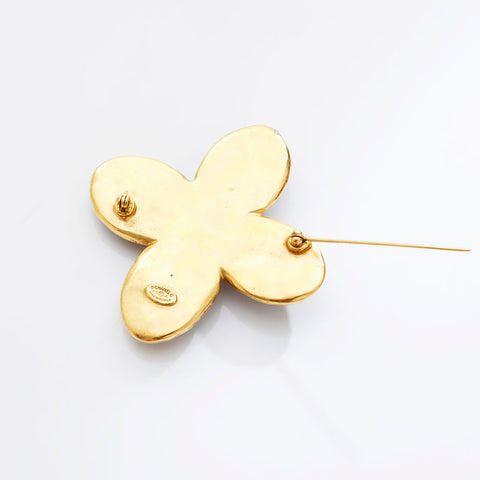 CHANEL COCO Mark Stone 95A Brooch blue WS21528