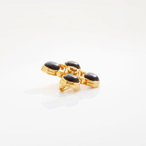 CHANEL COCO Mark 97A 1997 Brooch Brown WS21531