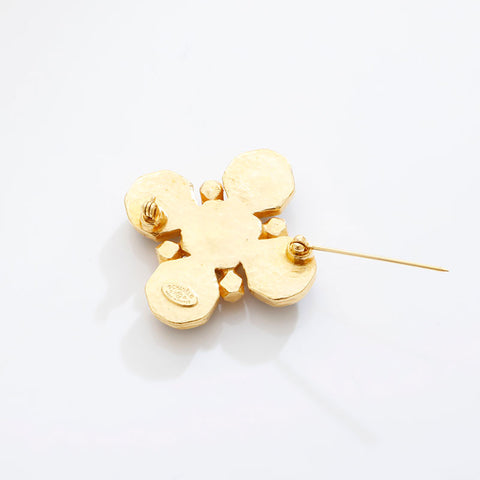 CHANEL COCO Mark 97A 1997 Brooch Brown WS21531