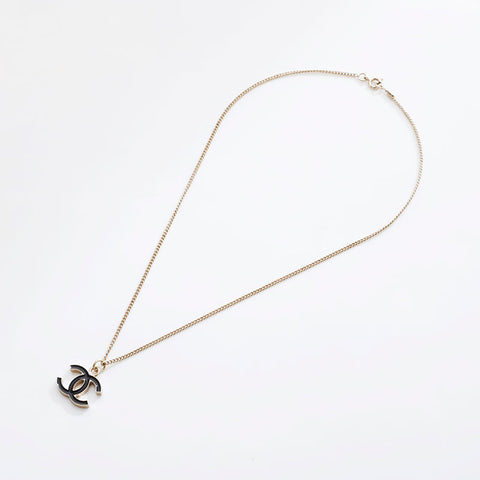 CHANEL 05V 2005 COCO Mark Necklace gold WS21536