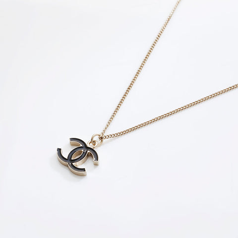 CHANEL 05V 2005 COCO Mark Necklace gold WS21536