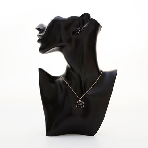 CHANEL 05V 2005 COCO Mark Necklace gold WS21536