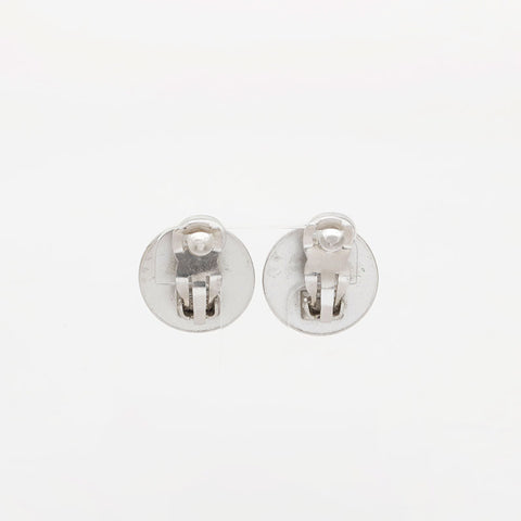 CHANEL 00C Round COCO Mark 2000 Earring Silver WS21537