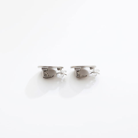 CHANEL 00C Round COCO Mark 2000 Earring Silver WS21537