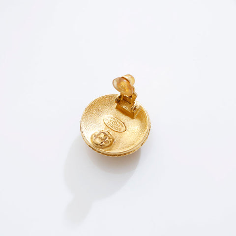 CHANEL 94A 1994 COCO Mark Earring gold WS21539