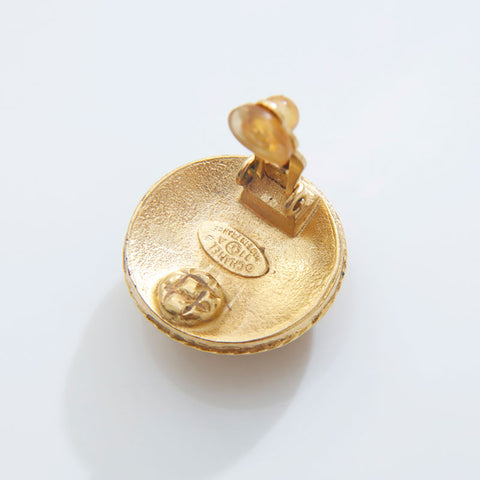 CHANEL 94A 1994 COCO Mark Earring gold WS21539