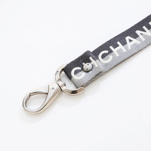 CHANEL Logo COCO Mark Neck Strap Necklace blue WS21542