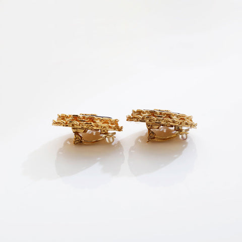 CHANEL 2cc9 1994 Large COCO Mark Earring gold WS21551