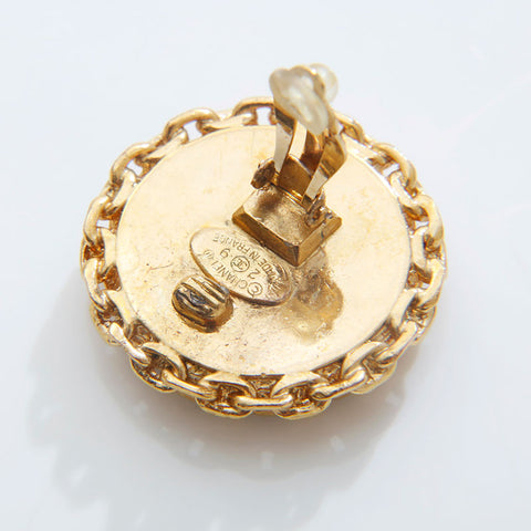 CHANEL 2cc9 1994 Large COCO Mark Earring gold WS21551