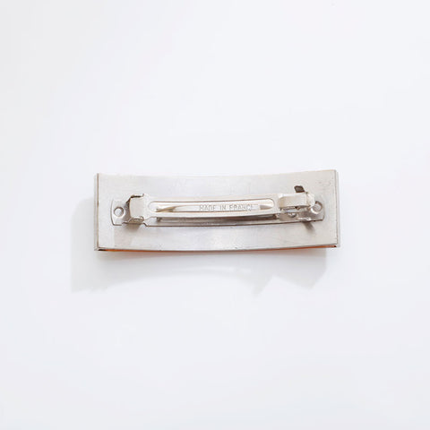 CHANEL 01P 2001 Logo Barrette hair accessory Silver WS21553