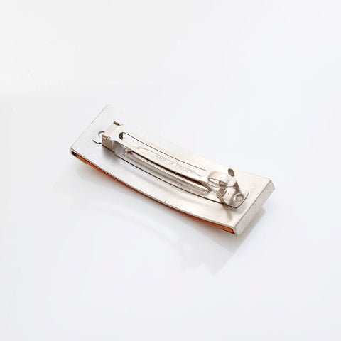 CHANEL 01P 2001 Logo Barrette hair accessory Silver WS21553
