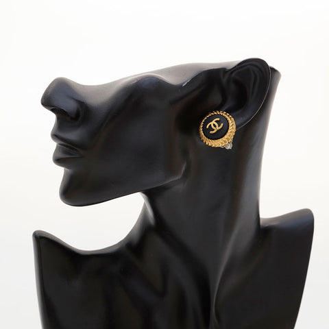 CHANEL 95P 1995 COCO Mark Earring gold WS21556
