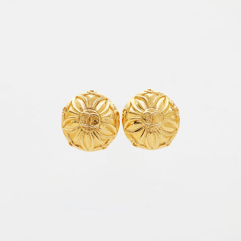 CHANEL Flower Flower COCO Mark Earring gold WS21557
