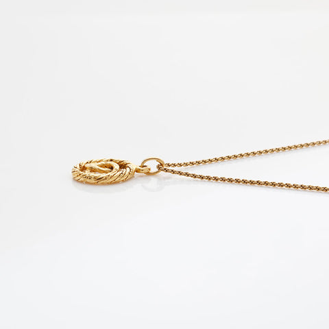 CHANEL COCO Mark round Necklace gold WS21559