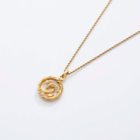 CHANEL COCO Mark round Necklace gold WS21559