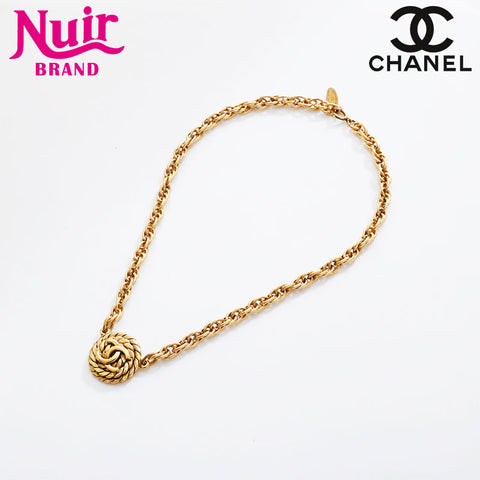 CHANEL COCO Mark round Necklace gold WS21560