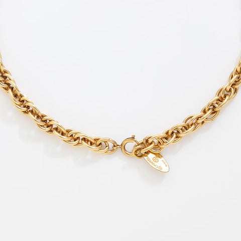 CHANEL COCO Mark round Necklace gold WS21560