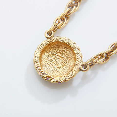 CHANEL COCO Mark round Necklace gold WS21560