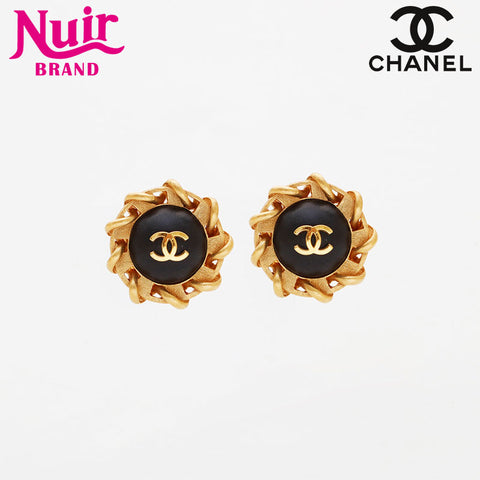 CHANEL 94P 1994 COCO Mark Earring gold WS21561