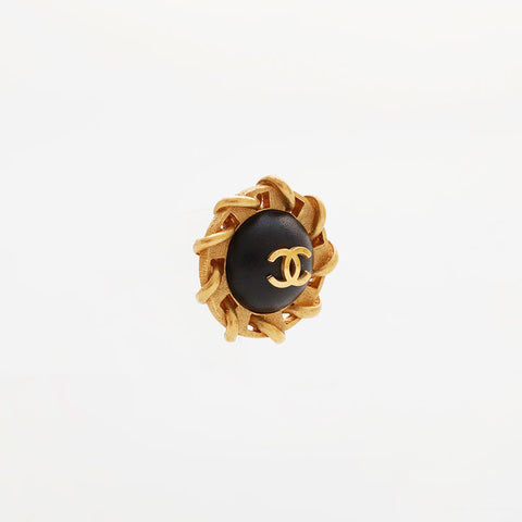CHANEL 94P 1994 COCO Mark Earring gold WS21561
