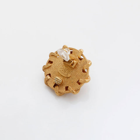 CHANEL 94P 1994 COCO Mark Earring gold WS21561