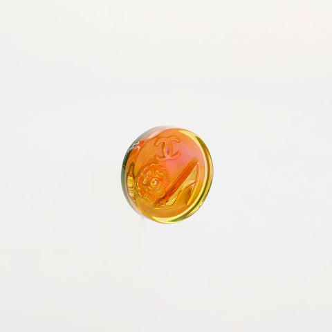 CHANEL 97P 1997 Camellia Icon Motif Earring gold WS21562