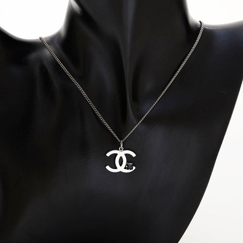 CHANEL 05P 2005 COCO Mark Necklace Silver WS21563
