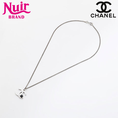 CHANEL 05P 2005 COCO Mark Necklace Silver WS21563