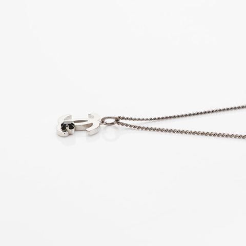 CHANEL 05P 2005 COCO Mark Necklace Silver WS21563