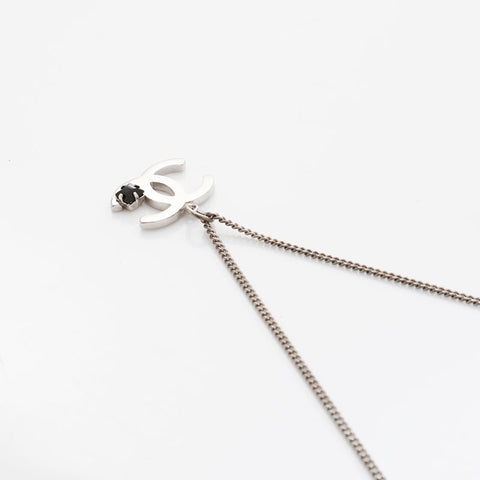 CHANEL 05P 2005 COCO Mark Necklace Silver WS21563
