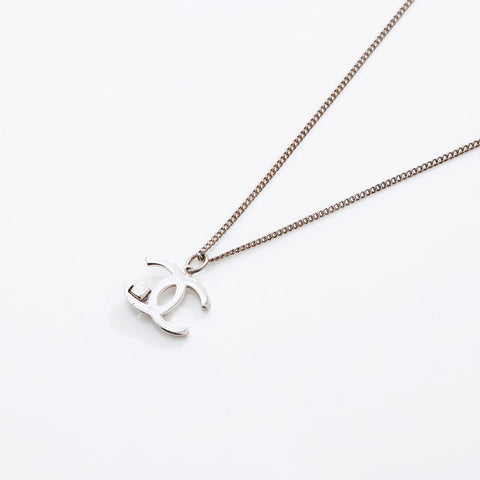 CHANEL 05P 2005 COCO Mark Necklace Silver WS21563