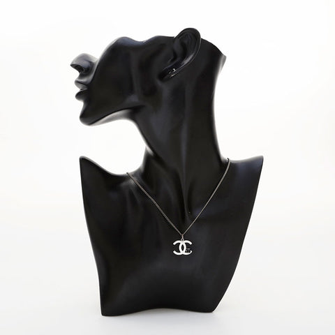 CHANEL 05P 2005 COCO Mark Necklace Silver WS21563