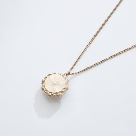 CHANEL B18B 2018 COCO Mark Pearl Rhinestone Necklace gold WS21564