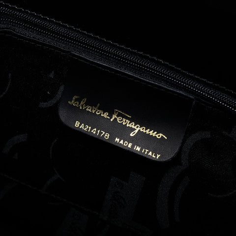 Salvatore Ferragamo Vara Leather 2way Handbag black WS21574
