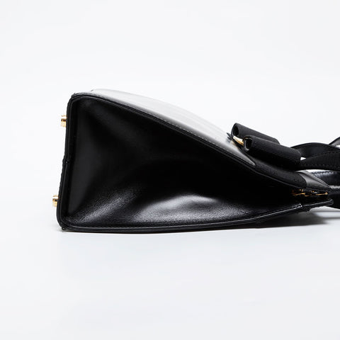 Salvatore Ferragamo Vara Leather 2way Handbag black WS21574