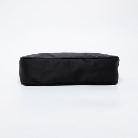 PRADA Triangle Logo Nylon Mini Pouch Handbag black WS21576