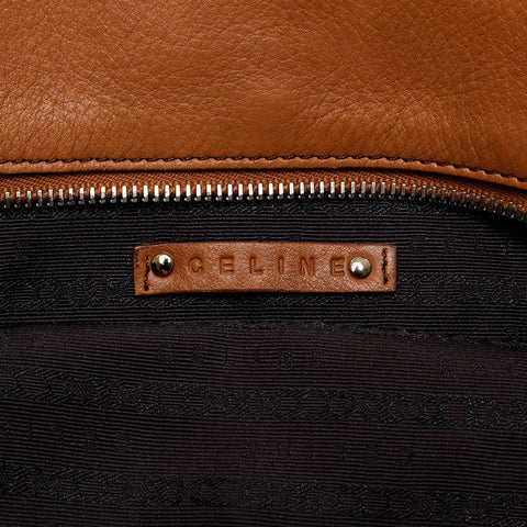 CELINE Leather Bittersweet Shoulder Bag Brown WS21578