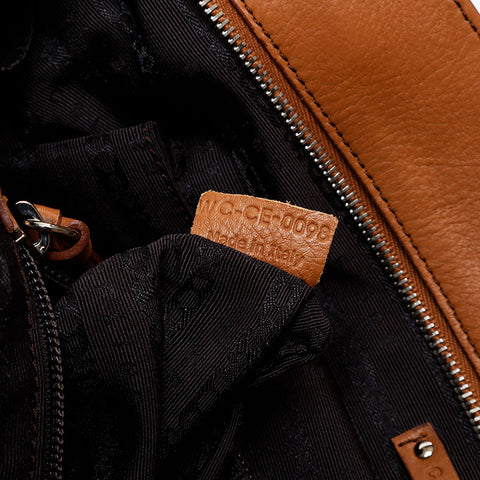 CELINE Leather Bittersweet Shoulder Bag Brown WS21578