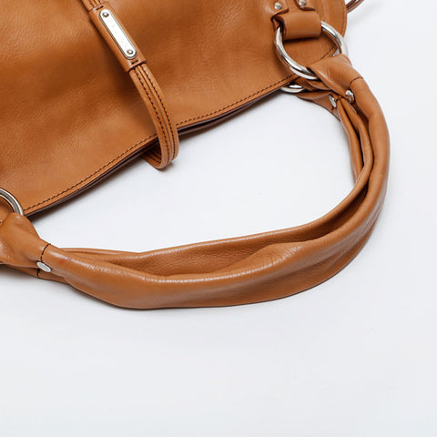 CELINE Leather Bittersweet Shoulder Bag Brown WS21578