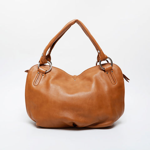 CELINE Leather Bittersweet Shoulder Bag Brown WS21578