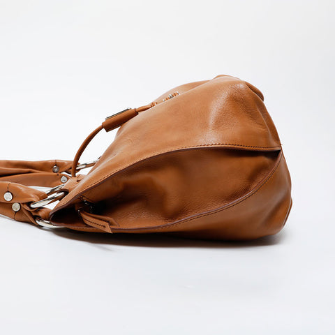 CELINE Leather Bittersweet Shoulder Bag Brown WS21578