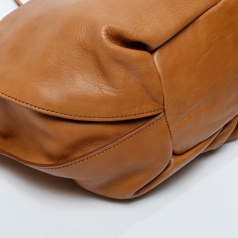 CELINE Leather Bittersweet Shoulder Bag Brown WS21578